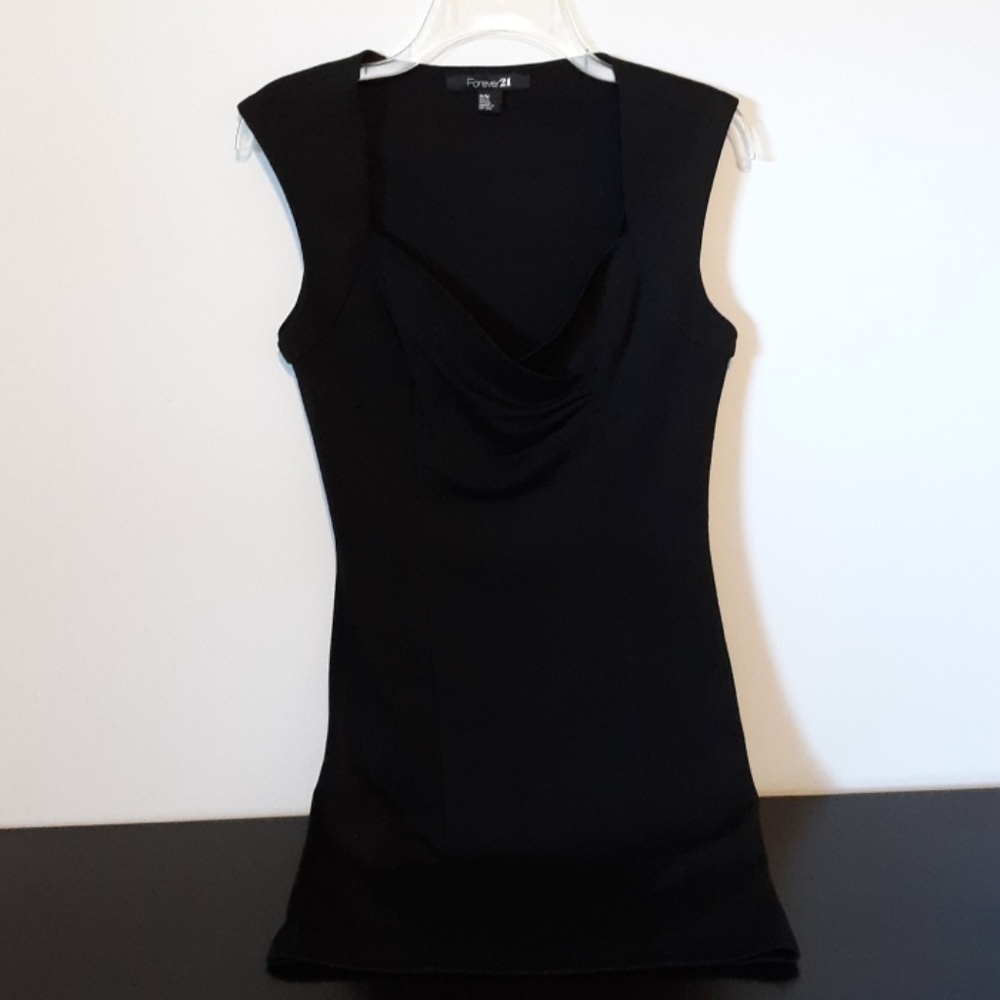 Forever 21 Black Sheath Dress, size M